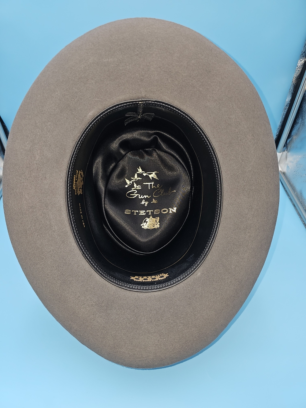Stetson Gun Club "Gambler" - 5X Fur Felt In Gray, Size 7 - Picture 6 of 7